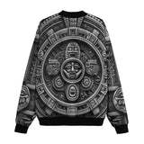 Bomber Jacket Aztec Stone Carving