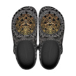 Classic Clogs Golden Aztec Symbol