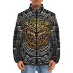 Down-Padded Puffer Jacket Golden Aztec Symbol
