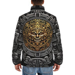 Down-Padded Puffer Jacket Golden Aztec Symbol