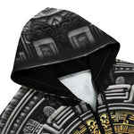 Men's Zip Up Hoodie Golden Aztec Symbol