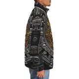 Down-Padded Puffer Jacket Golden Aztec Symbol