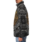Down-Padded Puffer Jacket Golden Aztec Symbol