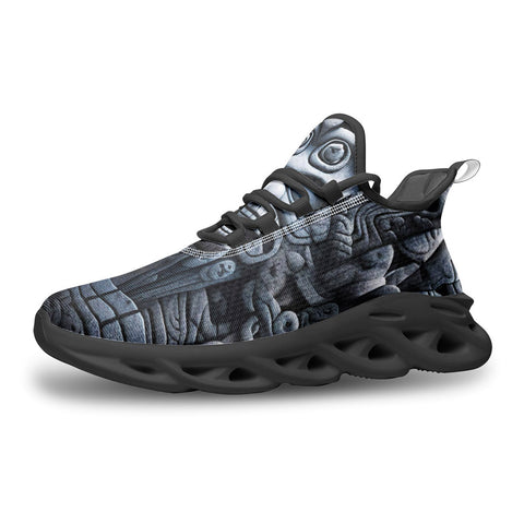 Sports Sneakers Mayan Stone Carving