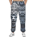 Men's Sweatpants Mayan Stone Carving