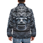 Down-Padded Puffer Jacket Mayan Stone Carving