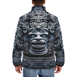 Down-Padded Puffer Jacket Mayan Stone Carving