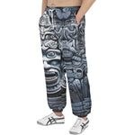 Men's Sweatpants Mayan Stone Carving