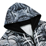 Men's Zip Up Hoodie Mayan Stone Carving