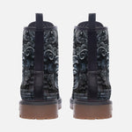 Leather Boots Mayan Stone Carving