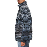 Down-Padded Puffer Jacket Mayan Stone Carving