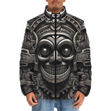 Down-Padded Puffer Jacket Ancient Mayan Art