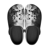 Classic Clogs Black and White Kiss