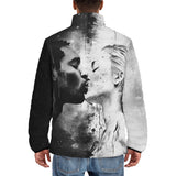 Down-Padded Puffer Jacket Black and White Kiss