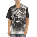 Hawaiian Shirt Watercolor Lion Art