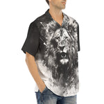 Hawaiian Shirt Watercolor Lion Art