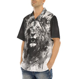 Hawaiian Shirt Watercolor Lion Art