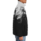 Down-Padded Puffer Jacket Angry Bear Black and White
