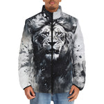 Down-Padded Puffer Jacket Lion Drips and Splatters Style