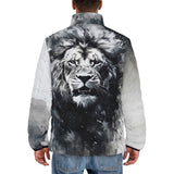 Down-Padded Puffer Jacket Lion Drips and Splatters Style