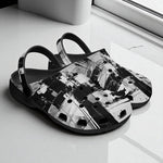 Classic Clogs Black and White Abstraction