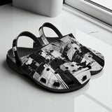 Classic Clogs Black and White Abstraction