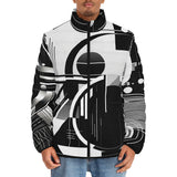 Down-Padded Puffer Jacket Geometric Postmodern