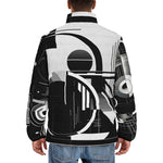 Down-Padded Puffer Jacket Geometric Postmodern