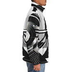 Down-Padded Puffer Jacket Geometric Postmodern