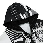 Men's Zip Up Hoodie Geometric Postmodern