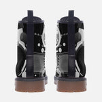 Leather Boots Geometric Postmodern