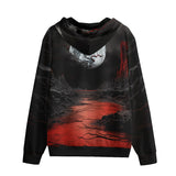 Men's Zip Up Surrealistic Horror Desert Landscape