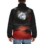 Down-Padded Puffer Jacket Surrealistic Horror Desert Landscape