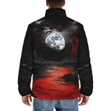 Down-Padded Puffer Jacket Surrealistic Horror Desert Landscape