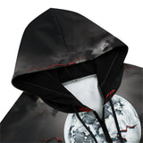 Men's Zip Up Surrealistic Horror Desert Landscape