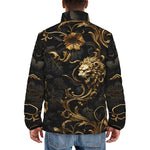 Down-Padded Puffer Jacket Golden Leaves and Lion
