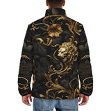 Down-Padded Puffer Jacket Golden Leaves and Lion