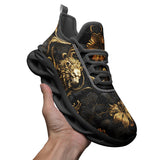 Sports Sneakers Golden Leaves and Lion