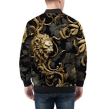 Bomber Jacket Golden Leaves and Lion