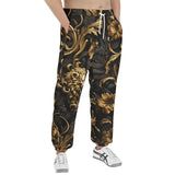 Men's Sweatpants Golden Leaves and Lion