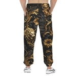 Men's Sweatpants Golden Leaves and Lion