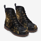 Leather Boots Golden Lion Ornament