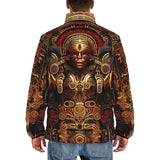 Down-Padded Puffer Jacket Mayan Mythology Art