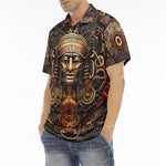 Men's Polo Shirt Mayan Mythology Art