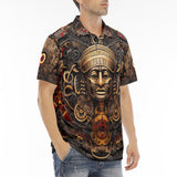 Men's Polo Shirt Mayan Mythology Art