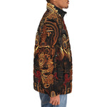 Down-Padded Puffer Jacket Mayan Mythology Art