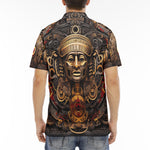 Men's Polo Shirt Mayan Mythology Art