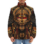 Down-Padded Puffer Jacket Ancient Aztec God