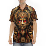 Men's Polo Shirt Ancient Aztec God