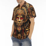 Men's Polo Shirt Ancient Aztec God